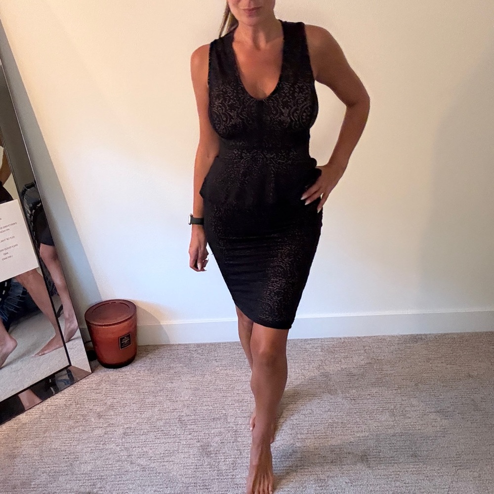 BCBGMaxAzria Black Lace Dress